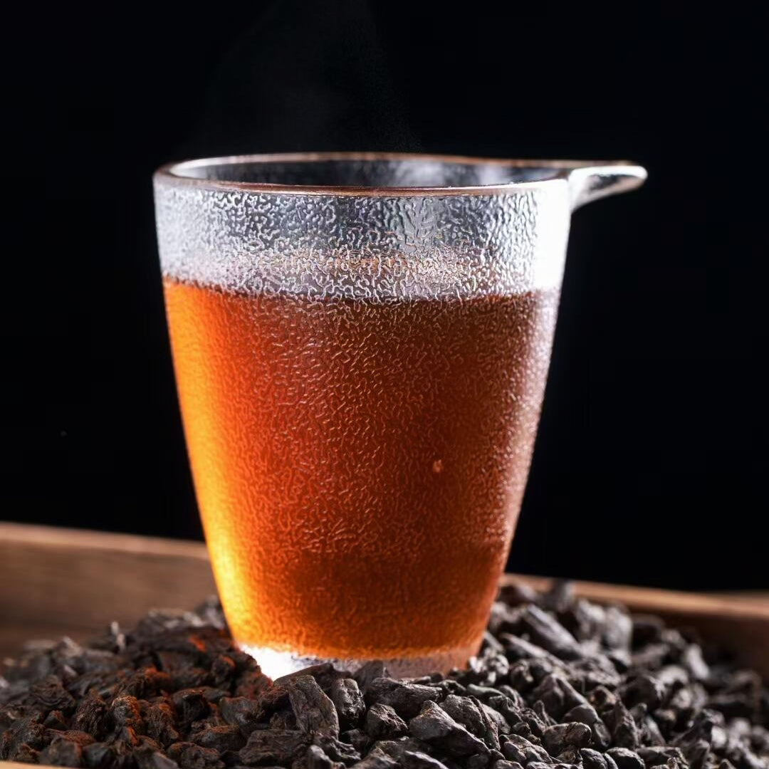 Tea Fossil , Ten Years Old Ancient Tree Puer Broken silver tea