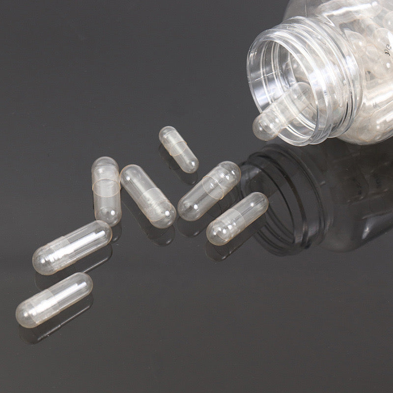 Bulk Size 0 Empty Capsules - Clear Gelatin Capsules ,