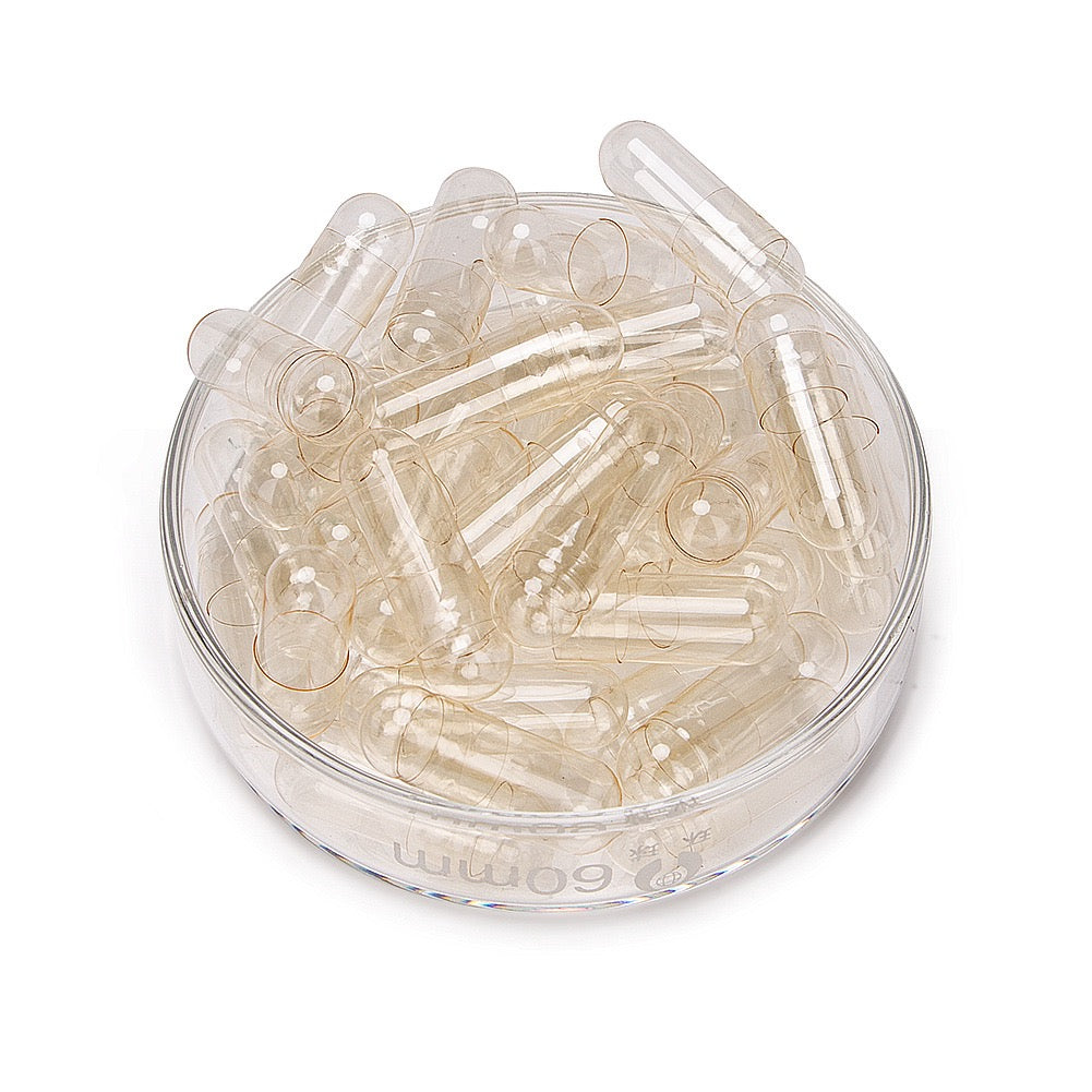Empty Capsules - Clear Gelatin Capsules , Size 00