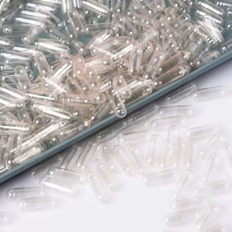Bulk Size 0 Empty Capsules - Clear Gelatin Capsules ,