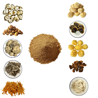 10 in 1 Mushroom Supplement Powder 20% Beta Glucan / Pesticide Residue Free