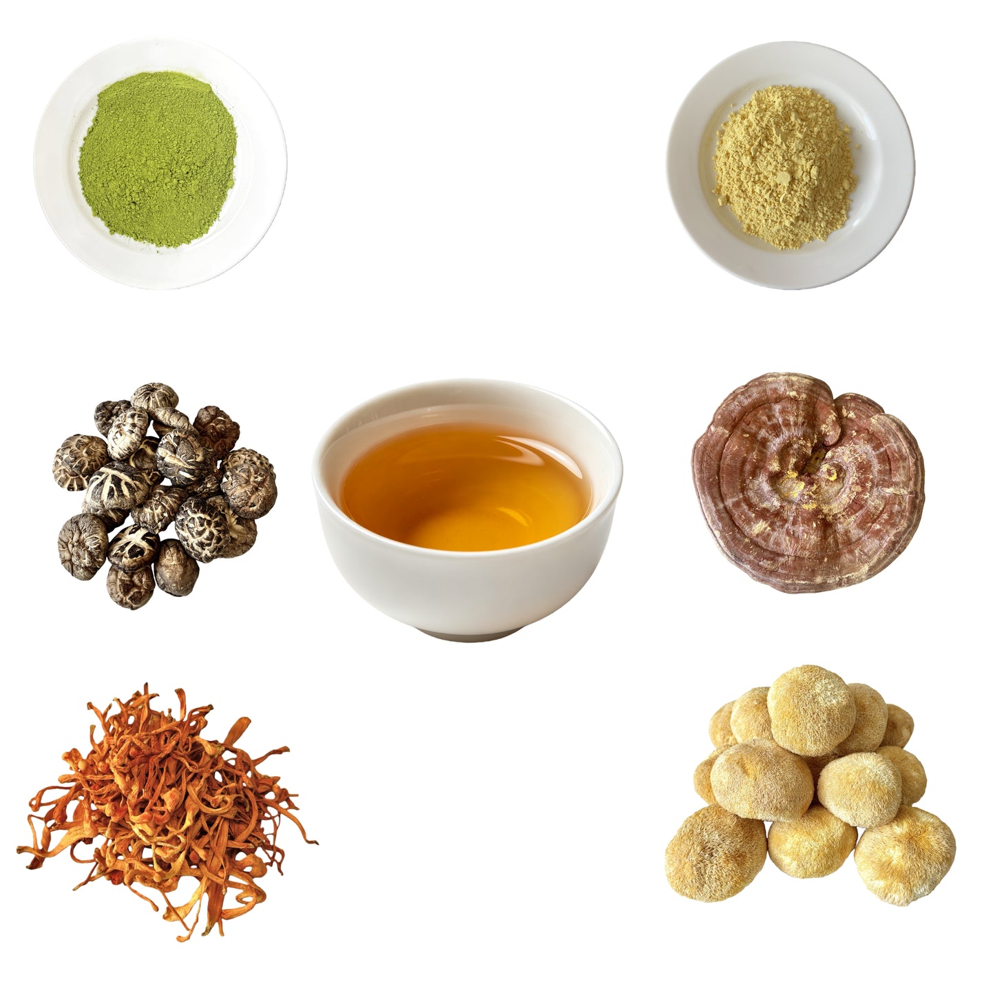 Superfood 6 in 1 mushroom extract blend powder 20% Beta Glucan/ Pesticide Residue Free