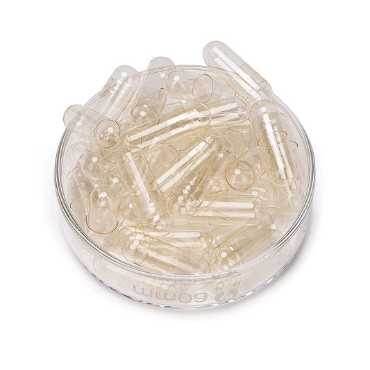 Empty Capsules  - Clear Gelatin Capsules ， Size 00